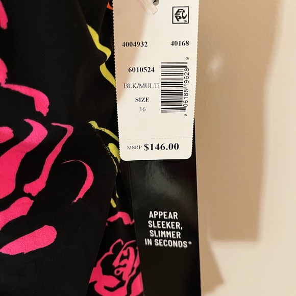 MAGICSUIT TROPICAL PRINT ONE-PIECE SWIMSUIT: BLACK: NWT: SIZE 16 - Picture 7 of 10